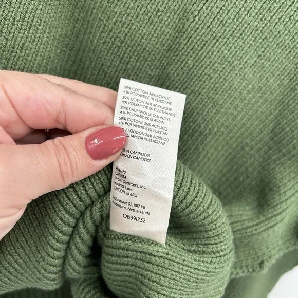 Free People Easy Street Tunic Sweater Sz M Boho Oversize Slouchy Ribbed Knit - Picture 6 of 8